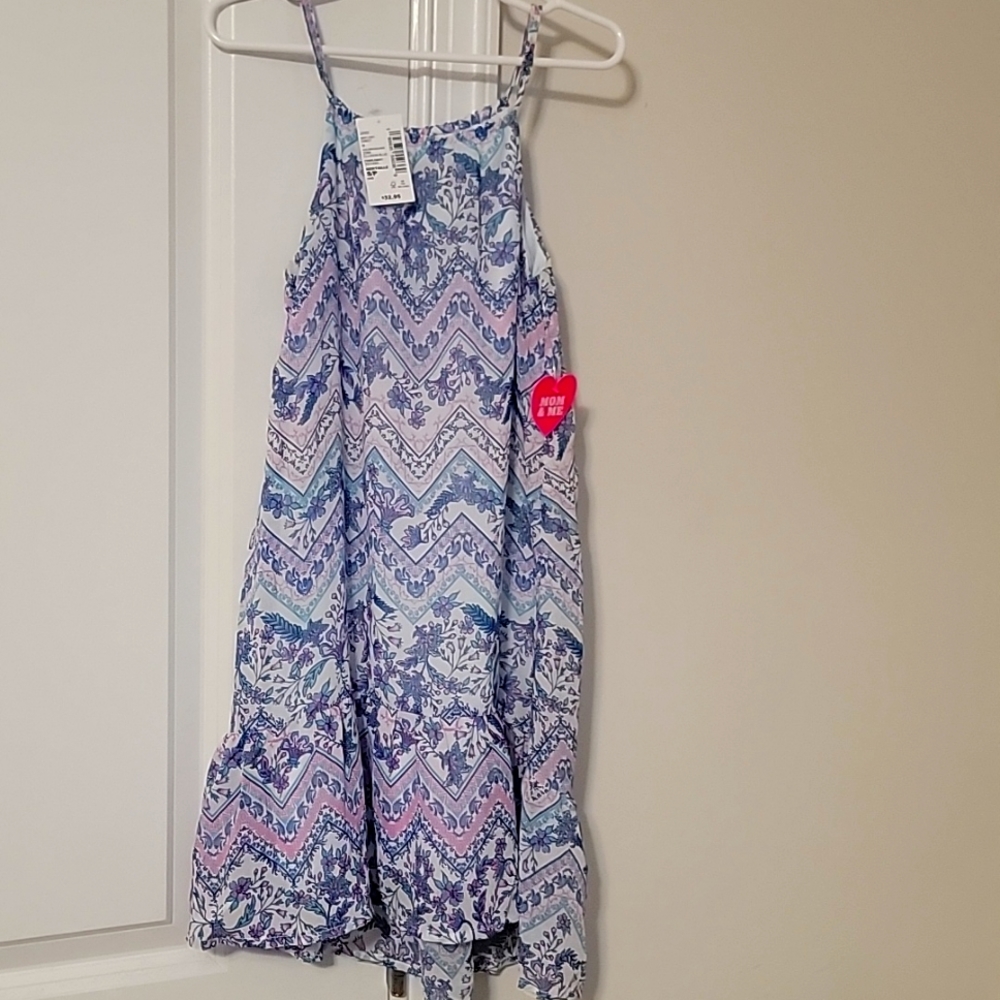 Blue/pink/white light weight dress